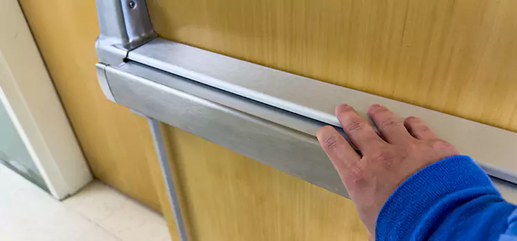 Installing a Push Bar on a Door Eustis